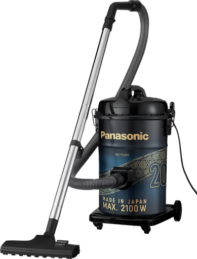 [مكنسه باناسونيك برميل، مكنسه كهربا، 2100 وات، 20 لتر، أسود، MC-YL699A] مكنسه باناسونيك برميل، مكنسه كهربا، 2100 وات، 20 لتر، أسود، MC-YL699A