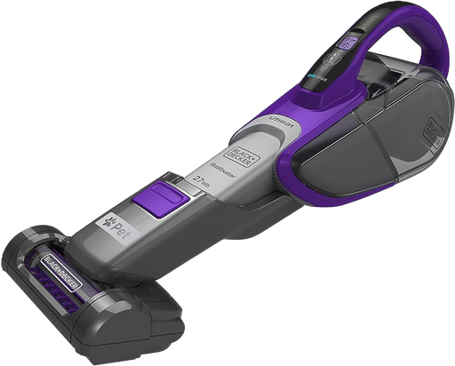 [مكنسة بلاك اند ديكر لاسلكية، مكنسه شحن، 10.8 فولت، بطارية ليثيوم، رأس مزودة بمحرك لشعر الحيوانات الاليفة، بنفسجي، DVJ325BFSP، (بضمان انسيا) (ضمان الوكيل)] مكنسة بلاك اند ديكر لاسلكية، مكنسه شحن، 10.8 فولت، بطارية ليثيوم، رأس مزودة بمحرك لشعر الحيوانات الاليفة، بنفسجي، DVJ325BFSP، (بضمان انسيا) (ضمان الوكيل)