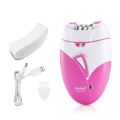 [ماكينة إزالة الشعر من كيمي، للاستخدام الجاف، قابلة لإعادة الشحن، بينك، KM-189A] ماكينة إزالة الشعر من كيمي، للاستخدام الجاف، قابلة لإعادة الشحن، بينك، KM-189A