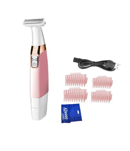 [ماكينة إزالة شعر الوجه من كيمي، للاستخدام الرطب والجاف ،مع 4 ملحق , وردي، KM-1900] ماكينة إزالة شعر الوجه من كيمي، للاستخدام الرطب والجاف ،مع 4 ملحق , وردي، KM-1900