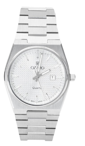[OZ-14021WS] OZ-14021WS OZARO ساعة رجالي معدن مينا ابيض