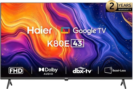 [شاشة هاير سمارت، 43 بوصة، LED ، دقة FHD ، رسيفر مدمج، H43K80EF
] شاشة هاير سمارت، 43 بوصة، LED ، دقة FHD ، رسيفر مدمج، H43K80EF
