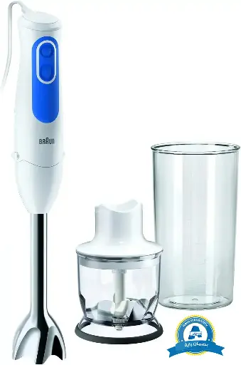 [هاند بلندر براون مالتي كويك 3، 700 وات، 600 ملي، مزود بكبة، أبيض x أزرق MQ 3020] هاند بلندر براون مالتي كويك 3، 700 وات، 600 ملي، مزود بكبة، أبيض x أزرق MQ 3020