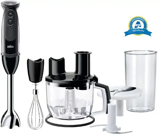 [هاند بلندر براون مالتي كويك، 1000 وات، 600 مللي ،مزود بملحقات متعددة، أسود، MQ5275(بضمان راية)] هاند بلندر براون مالتي كويك، 1000 وات، 600 مللي ،مزود بملحقات متعددة، أسود، MQ5275(بضمان راية)