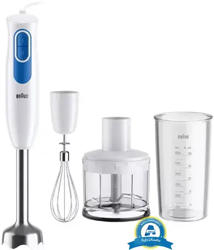 [هاند بلندر براون مالتي كويك 2، 600 وات، 600 مللي، مزود بمضرب بيض وكبة، أبيض ،MQ20236MWH] هاند بلندر براون مالتي كويك 2، 600 وات، 600 مللي، مزود بمضرب بيض وكبة، أبيض ،MQ20236MWH