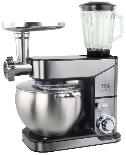 [عجان بلاك اند وايت نيكل ، سعة 10 لتر ، 2000 وات ، 6 سرعات ، سيلفر ، SC-623C] عجان بلاك اند وايت نيكل ، سعة 10 لتر ، 2000 وات ، 6 سرعات ، سيلفر ، SC-623C