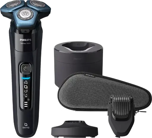 [ماكينة حلاقة فيليبس لاسلكية، استخدام رطب وجاف، بطارية تدوم 60 دقيقة، شاشة ليد، أسود، S7783-59
] ماكينة حلاقة فيليبس لاسلكية، استخدام رطب وجاف، بطارية تدوم 60 دقيقة، شاشة ليد، أسود، S7783-59
