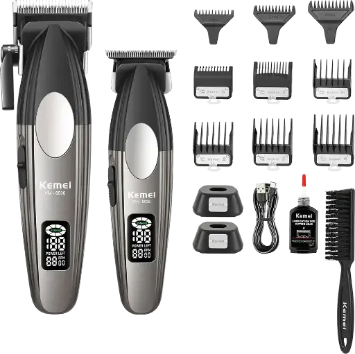 [ماكينة حلاقة شعر وذقن ثنائية كيمي ، قابلة لاعادة الشحن، شاشة رقمية ، قاعدة شحن، لون فضي*اسود، موديل KM-8536
] ماكينة حلاقة شعر وذقن ثنائية كيمي ، قابلة لاعادة الشحن، شاشة رقمية ، قاعدة شحن، لون فضي*اسود، موديل KM-8536
