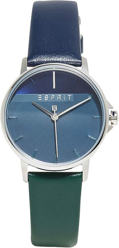 [ES1L065L0045] ساعة اسبريت حريمي جلد أزرق*أخضر مينا رمادي*أزرق