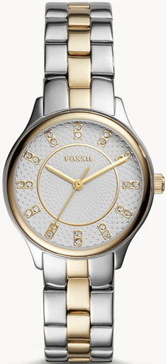 [BQ1574] FOSSIL silver gold  BQ1574 حريمي
