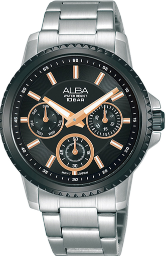 [AP6661X1] AP6661X1 silver steal black dail 