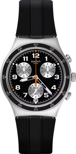 [YCS598] ساعة سواتش رابر أسود مينا أسود رجالي