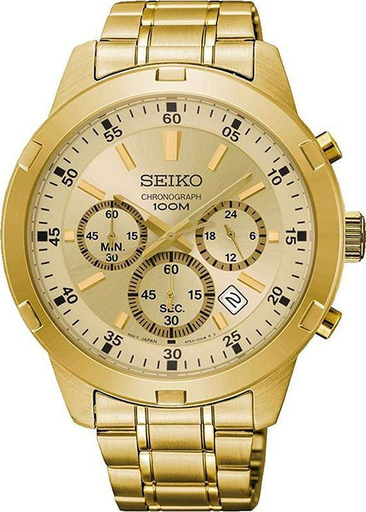 [SKS610P1] SKS610P1 ساعة سايكو معدن ذهبي مينا ذهبي رجالي