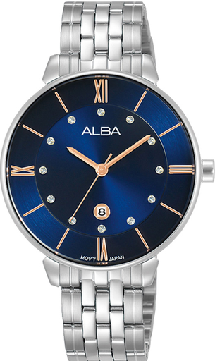 [AH7AD7X1] AH7AD7X1 ALBA WATCH LADIES' SS Mesh BAND FASHION
