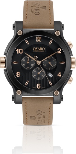 [OZ-71937BBRL] OZ-71937BBRL Bown Leather Black Dail