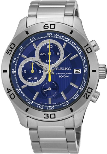 [SSB185P1] SSB185P1 ساعة سايكو معدن مينا اسود رجالي