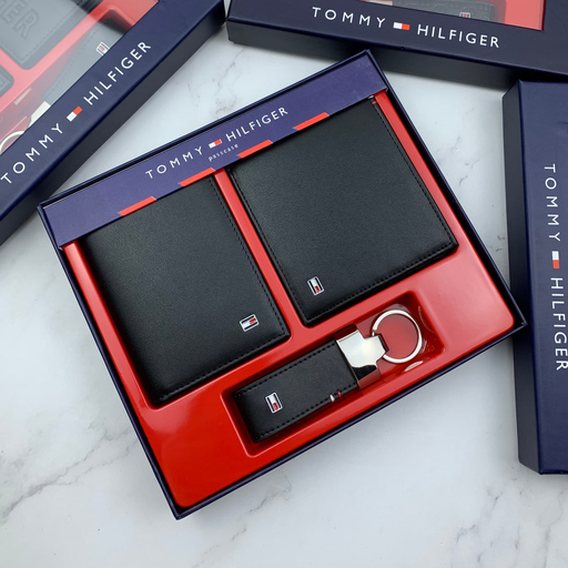 [Tommy Hilfiger Set of Wallet , Cardholder and Keychain-2] Tommy Hilfiger Set of Wallet , Cardholder and Keychain-2