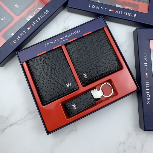 [Tommy Hilfiger Set of Wallet , Cardholder and Keychain-4] Tommy Hilfiger Set of Wallet , Cardholder and Keychain-4