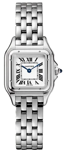 [Wcartier Panthère de Cartier Small Model watch featuring a stainless steel case and bracelet-6] Wcartier Panthère de Cartier Small Model watch featuring a stainless steel case and bracelet-6