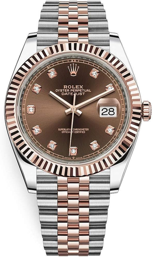 [Rolex Datejust wristwatch with a two-tone-6] Rolex Datejust wristwatch with a two-tone-6