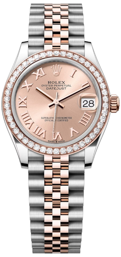 [Rolex Lady-Datejust with a diamond-set bezel, rose-colored-9] Rolex Lady-Datejust with a diamond-set bezel, rose-colored-9