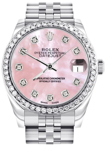 [Rolex Datejust featuring a pink mother-22] Rolex Datejust featuring a pink mother-22