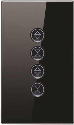 [SHUTTER SWITCH DOUBLE CONCAVE (Black & White) (Zigbee)] SHUTTER SWITCH DOUBLE CONCAVE (Black & White) (Zigbee)