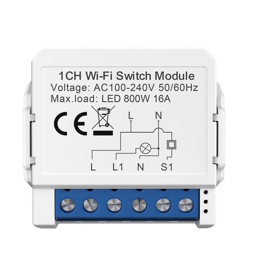 [MINI SWITCH 1 GANG (MINI RELAY) (Wifi)] MINI SWITCH 1 GANG (MINI RELAY) (Wifi)