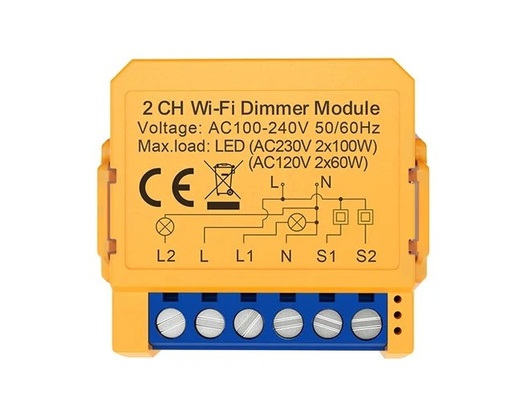 [MINI DIMMER 2 Channel (SMART RELAY) (Wifi)] MINI DIMMER 2 Channel (SMART RELAY) (Wifi) 