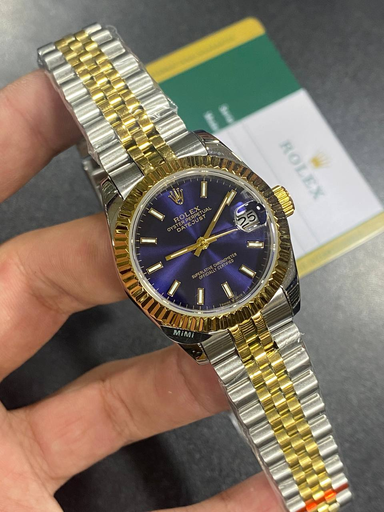 [Rolex Datejust wristwatch featuring a two-tone stainless-55] Rolex Datejust wristwatch featuring a two-tone stainless-55