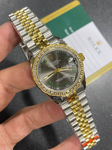 [Rolex Datejust Gold & Steel, After Market Diamond Bezel -79] Rolex Datejust Gold & Steel, After Market Diamond Bezel -79