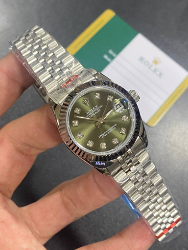 [Rolex Datejust 31 with a custom olive green-127] Rolex Datejust 31 with a custom olive green-127